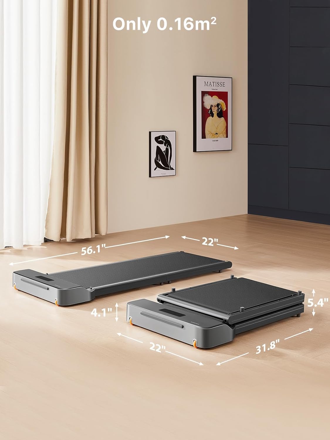 WalkingPad C1 Treadmills for Home, Under Desk Treadmill Ultra Slim Folding Walking Pad
