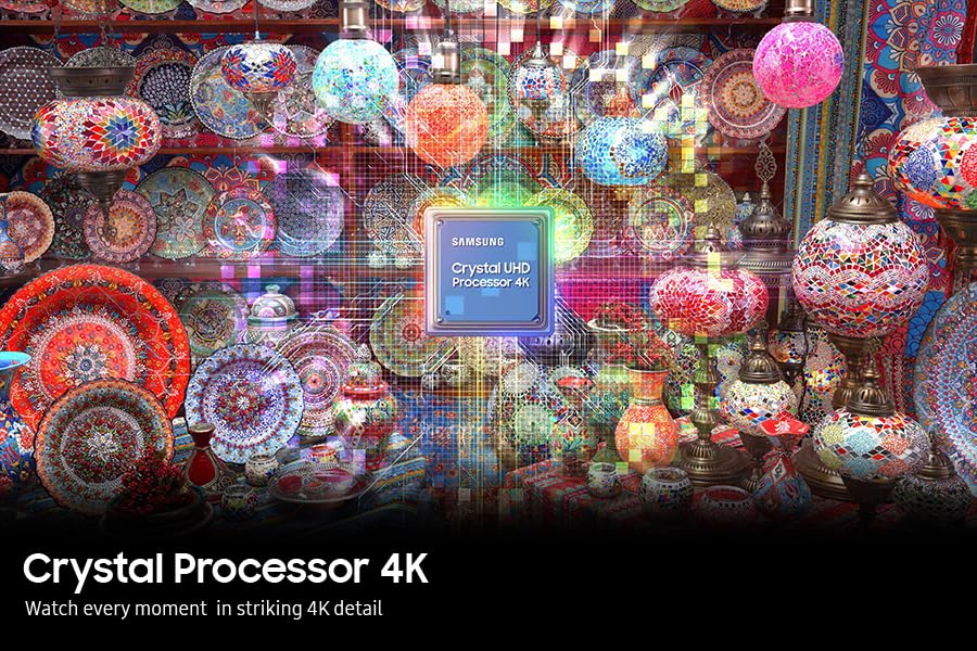 Samsung 43 Inch AU7020 UHD HDR 4K Smart TV (2023) - Crystal UHD 4K Smart TV