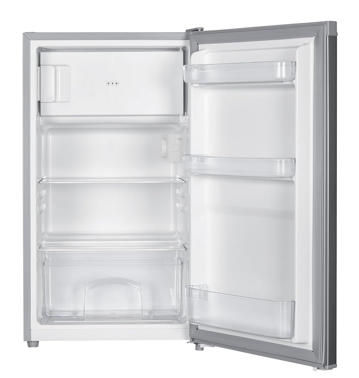 Undercounter Fridge 80L Reversible Door Silver