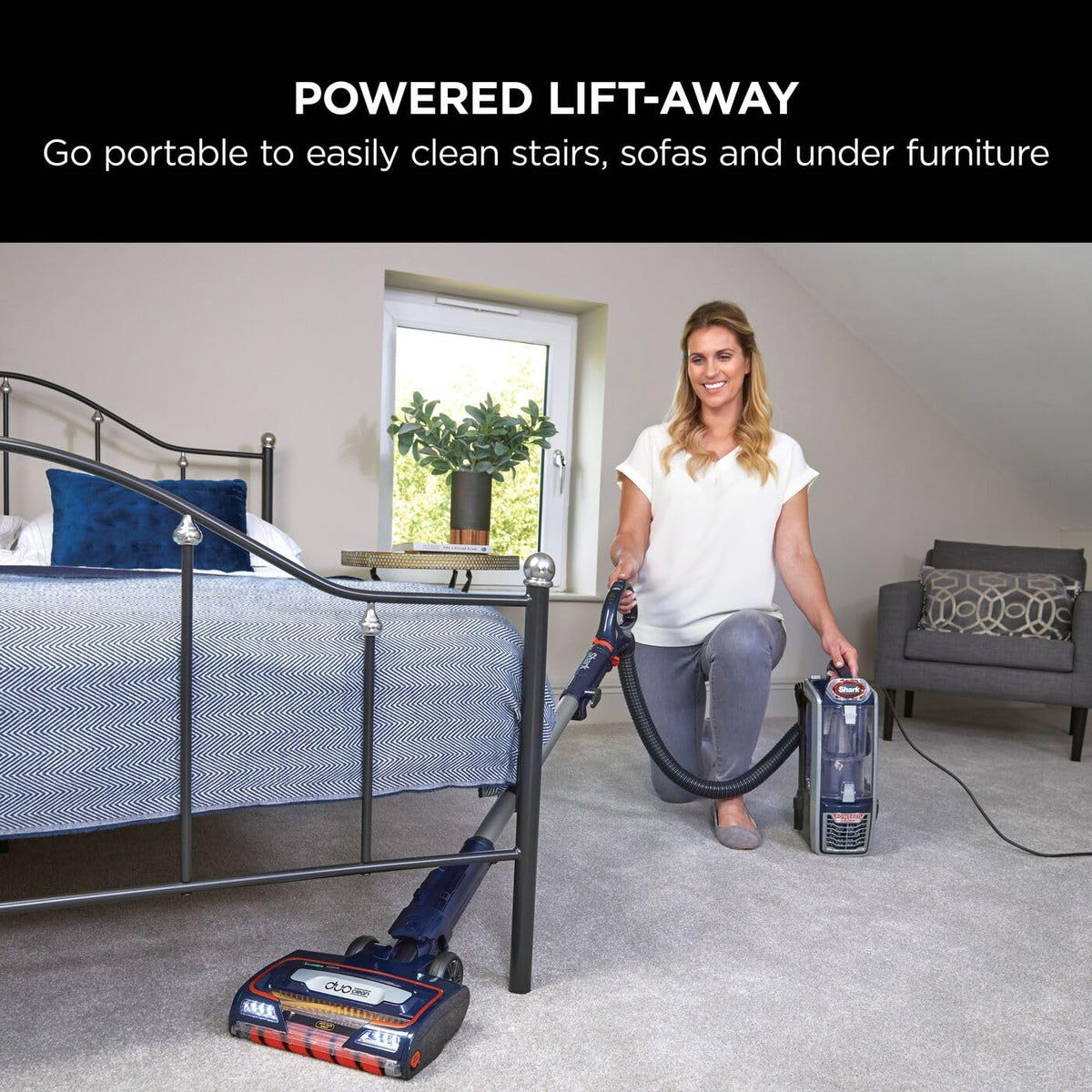 Shark Corded Upright Vacuum Cleaner,0.83L with Anti Hair Wrap Technology & DuoClean, Pet Model
