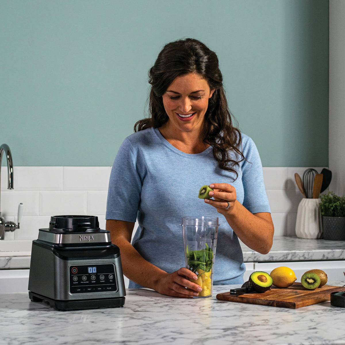 Ninja 3-in-1 Food Processor & Blender with 5 Automatic Programs