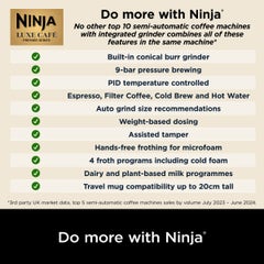 Ninja Luxe Café Premier ES601UK 3-in-1 Espresso Machine