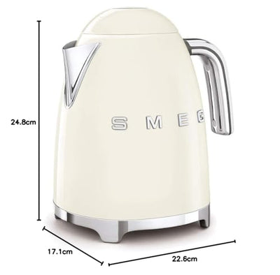Smeg KLF03CRUK Retro Style Kettle - Cream