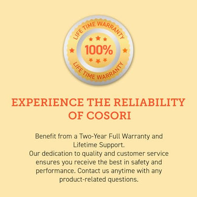 COSORI Dual Air Fryer, 8.5L Family Size, 8-In-1, Air Fry, Roast, Bake, Reheat, Dehydrate, Grill