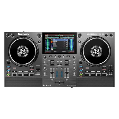 Numark Mixstream Pro Go Portable DJ Controller with Battery, Mixer with Stem Separation