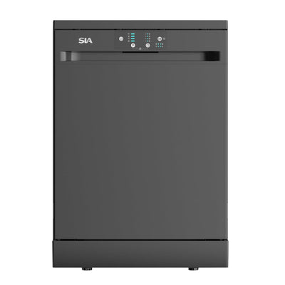 Freestanding Dishwasher 45cm 9 Place Settings 4 Programs Black