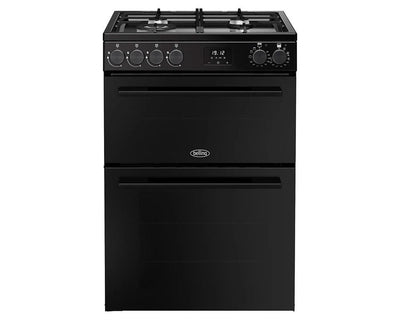 Double Oven Dual Fuel Cooker 99L 60cm Black