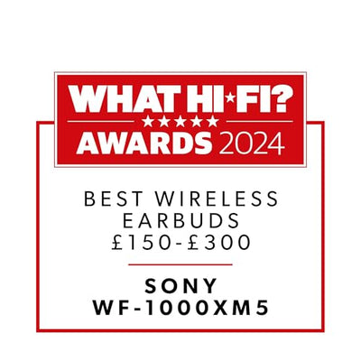 Sony WF-1000XM5 Wireless Noise Cancelling Earbuds, Bluetooth, In-ear Headphones, Mic