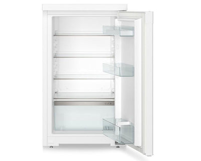 Under Counter Fridge 110L LED Light Touch Control Reversible Door White