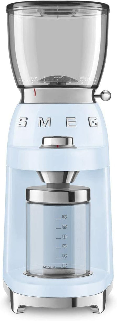 Coffee Grinder 150W 30 Grind Levels Conical Burr Pastel Blue