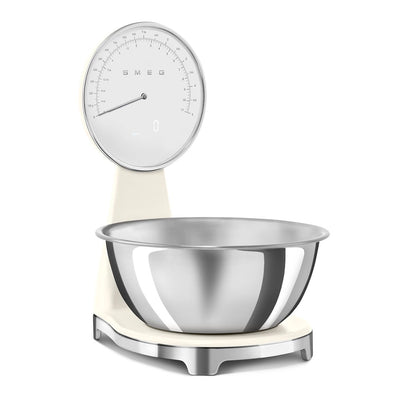Analog And Digital Kitchen Scale 5Kg 1G Accuracy Stainless Steel Cream