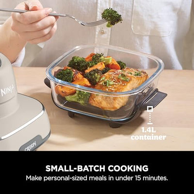 Ninja CRISPi Portable Air Fryer, 3.8L, 4-in-1: Air Fry, Roast, Keep Warm, Recrisp
