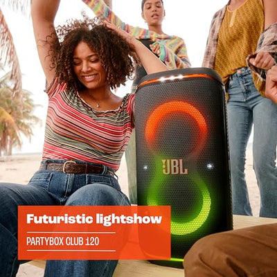JBL PartyBox Club 120 Portable Bluetooth Party Speaker with Foldable Handle
