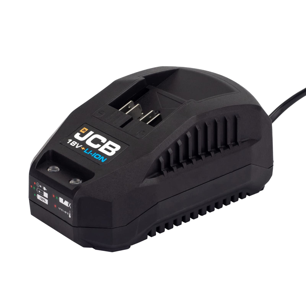 JCB 18V Cordless Combi Drill & Multi Tool, 2X 2.0Ah Battery, Fast Charger, 20" Power Tool Kit Bag