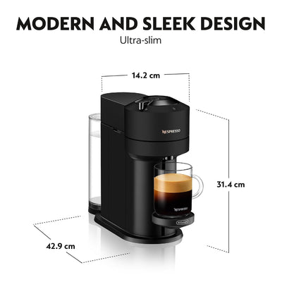 Automatic Pod Coffee Machine With One Touch Brewing 1.1L Matte Black