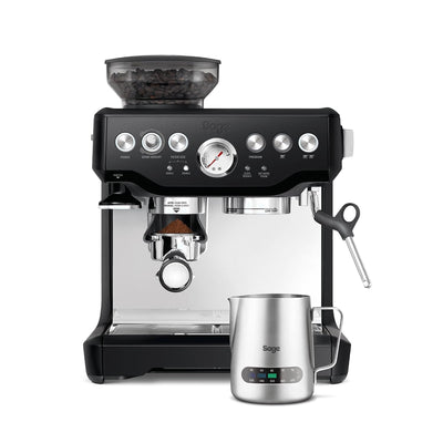 Bean To Cup Coffee Machine 16 Grind Settings 15 Bar Pump PID Temp Control Brushed Stainless Steel