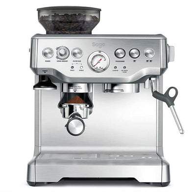 Bean To Cup Coffee Machine 16 Grind Settings 15 Bar Pump PID Temp Control Brushed Stainless Steel