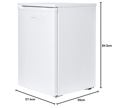 Under Counter Larder Fridge 133L Adjustable Thermostat Reversible Door White