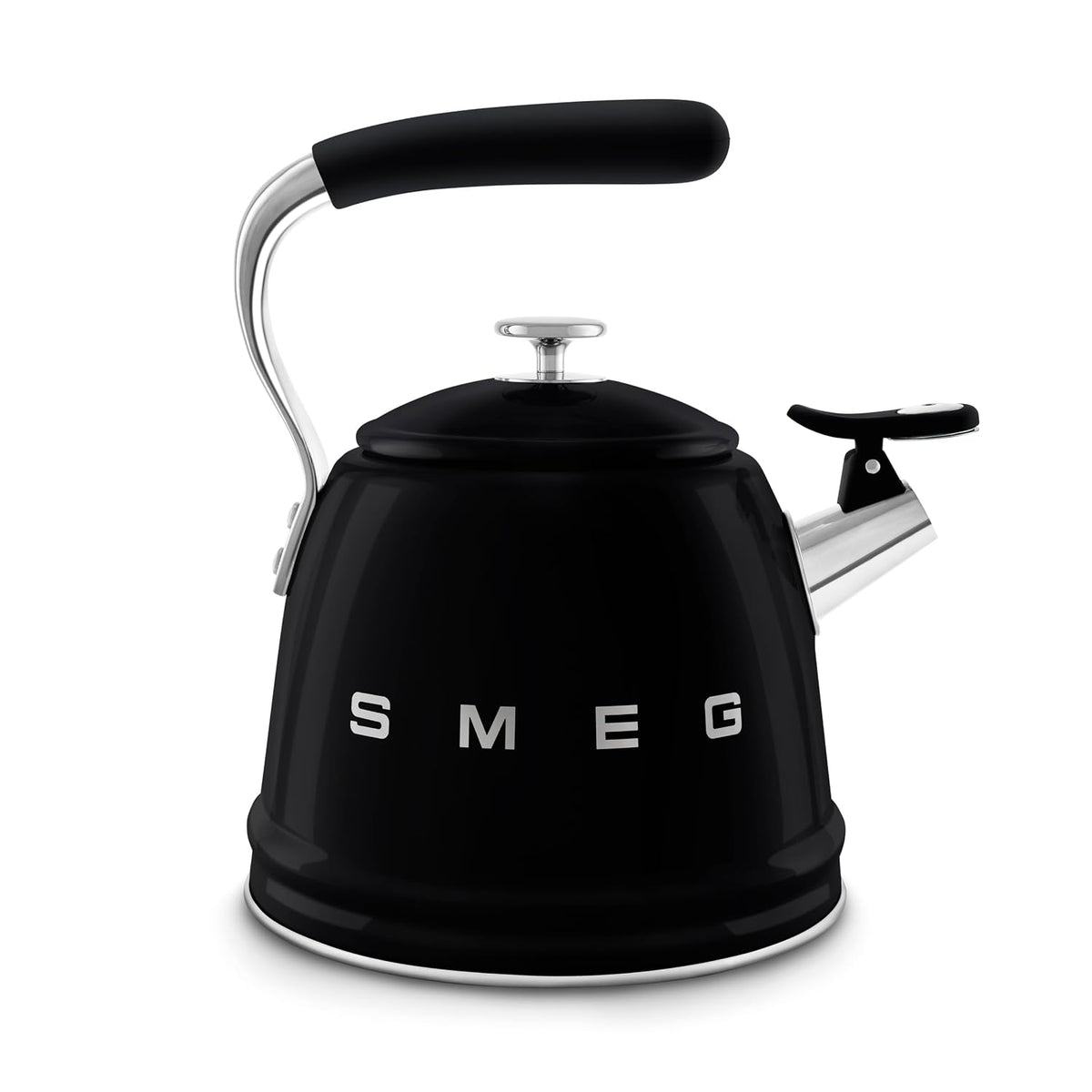 Whistling Kettle 2.3L Stainless Steel Silicone Handle Black