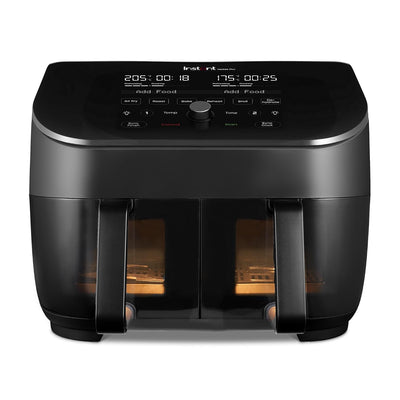 Dual Basket Air Fryer 7.6L 1700W 8 Functions Black