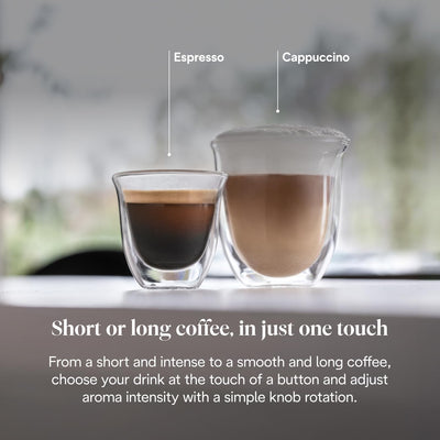 Automatic Bean to Cup Coffee Machine Espresso and Cappuccino Maker Black