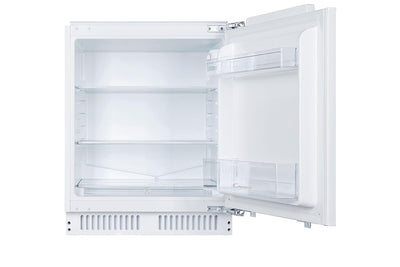 Integrated Undercounter Fridge 135L Adjustable Shelves LED Display White
