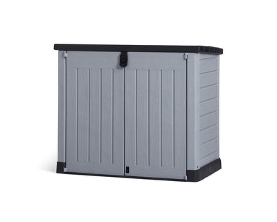 Outdoor Garden Storage Shed 57 X 32 X 48 In Grey Plastic Double Doors