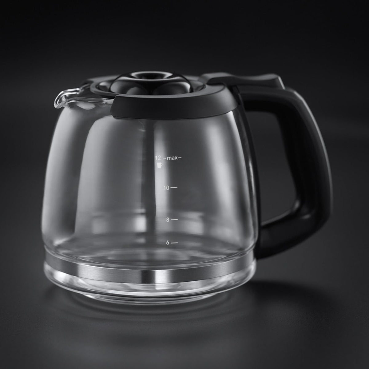 Bean To Cup Filter Coffee Machine 1025W 12 Cup Programmable Timer Stainless Steel