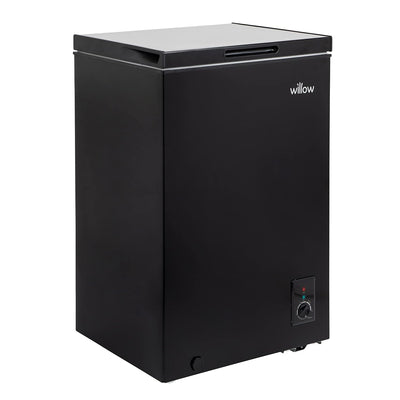 Chest Freezer 99L Removable Basket Adjustable Thermostat Black