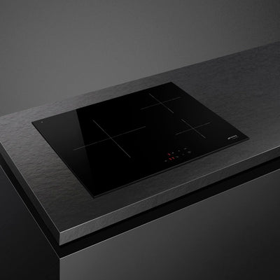 Induction Hob With 3 Heating Zones 7200W 60cm Black