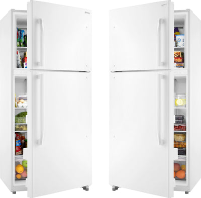 Insignia™ - 18 Cu. Ft. Top-Freezer Refrigerator with Handles - White