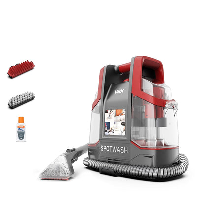 Spot Cleaner 1.6L 4.5m Cord Multi-Surface Handheld Red Grey