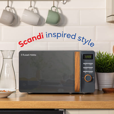 Russell Hobbs RHMD714G 17 L 700 W Scandi Grey Digital Microwave with 5 Power Levels s