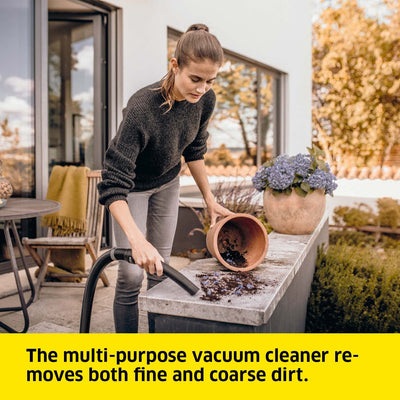Kärcher 16281030 Wet & Dry Vacuum Cleaner WD 3, blower function, power: 1000W, plastic container: 17L