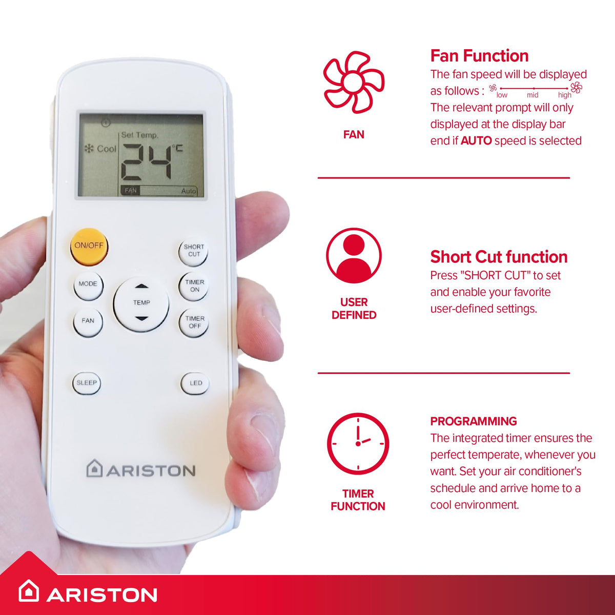 10000 BTU Portable Air Conditioner with Remote Control & Energy Efficient Cooling
