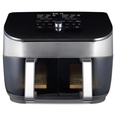 Dual Basket Air Fryer 7.6L 1700W 8 Functions Black