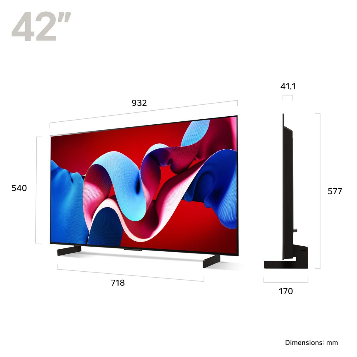 LG evo OLED42C44LA 42-Inch 4K UHD Smart TV