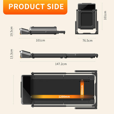 WalkingPad Z3 Hybrid+ Folding Treadmill, Walking Pad with Handle 1-10 Km/h