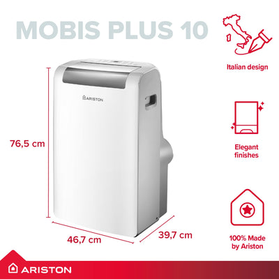 10000 BTU Portable Air Conditioner with Remote Control & Energy Efficient Cooling