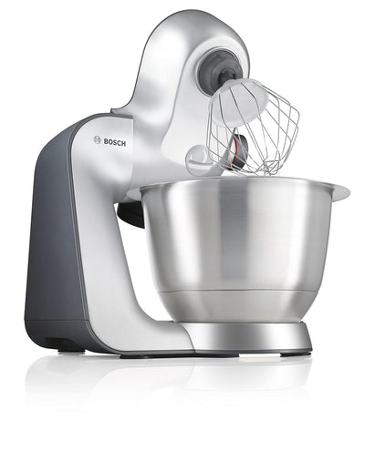 Stand Mixer 7 In 1 1000W 3.9L Bowl 7 Speeds White Silver