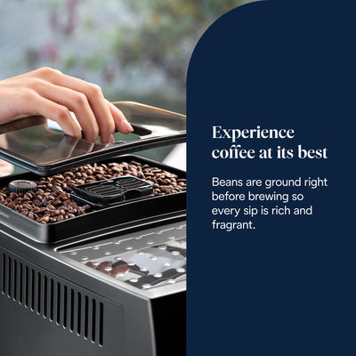 Automatic Bean to Cup Coffee Machine Espresso and Cappuccino Maker Black