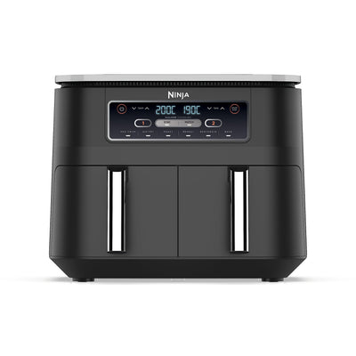 Ninja Foodi Dual Zone Digital Air Fryer, 2 Drawers, 7.6L, 6-in-1, Uses No Oil, Air Fry, Max Crisp, Roast