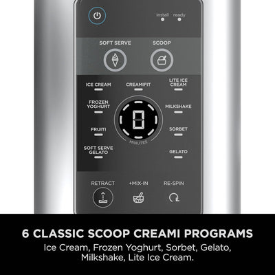 Ice Cream Maker 13 Functions 2x 480ml Tubs Soft Serve Platinum