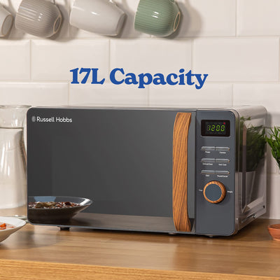 Russell Hobbs RHMD714G 17 L 700 W Scandi Grey Digital Microwave with 5 Power Levels s