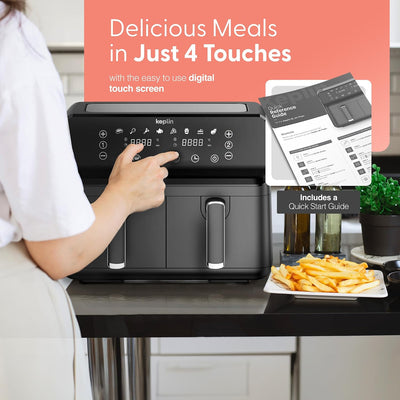 Dual Zone Air Fryer 9L 8-in-1 2700W Extra-Large Capacity
