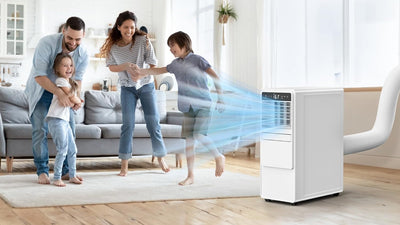 12000 BTU Portable Air Conditioner with Cooling, Fan, Dehumidifier, Sleep Mode & Remote Control