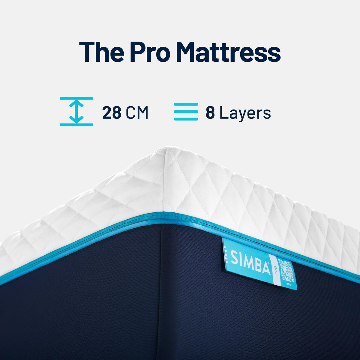 Hybrid Pocket Spring and Foam Mattress with Aerocoil Microsprings and Wool Layer, 28cm Deep, Queen 160x200cm