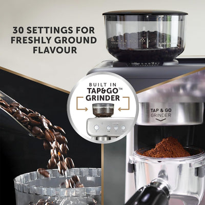 Espresso Machine 2.8L 15 Bar Integrated Grinder Stainless Steel