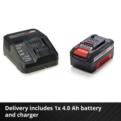 Cordless Lawn Mower 33cm 18V 4.0Ah Brushless Motor Red Black