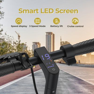 Riceel Electric Scooter, Max Speed 25 km/h, Max Range 20/30Km, 8.5" Solid Tire